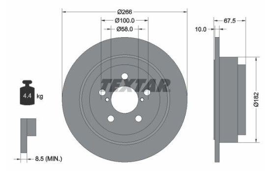 Brake Disc 92082000 Textar