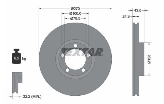 Brake Disc 92088200 Textar