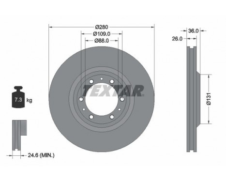 Brake Disc 92091400 Textar