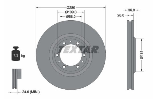 Brake Disc 92091400 Textar