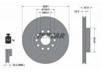 Brake Disc 92093800 Textar