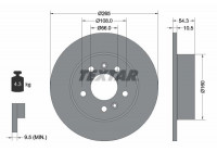 Brake Disc 92096300 Textar