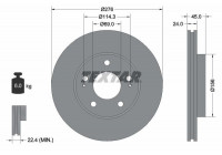 Brake Disc 92110700 Textar