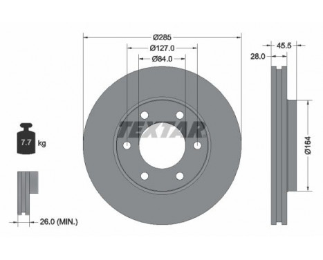 Brake Disc 92113000 Textar