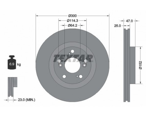 Brake Disc 92125000 Textar