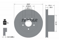 Brake Disc 92129700 Textar