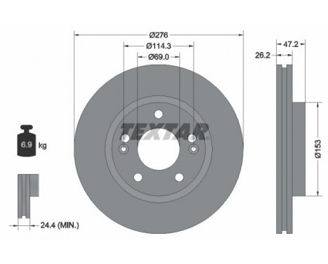 Brake Disc 92131000 Textar