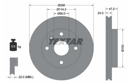 Brake Disc 92133600 Textar