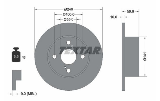 Brake Disc 92136000 Textar