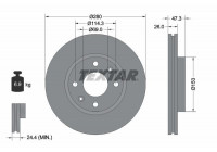 Brake Disc 92136600 Textar