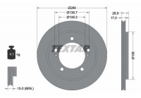 Brake Disc 92136800 Textar