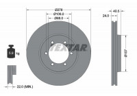 Brake Disc 92138400 Textar