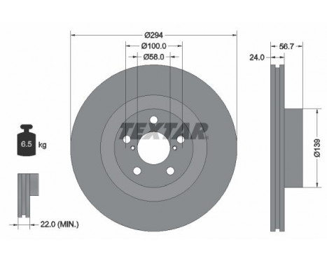 Brake Disc 92139500 Textar