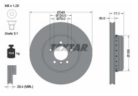 Brake disc 92141825 Textar