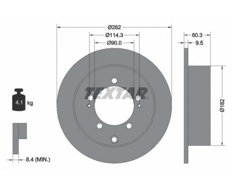 Brake Disc 92148600 Textar