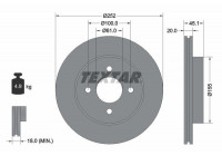 Brake Disc 92148800 Textar