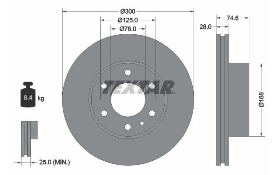 Brake Disc 92155900 Textar