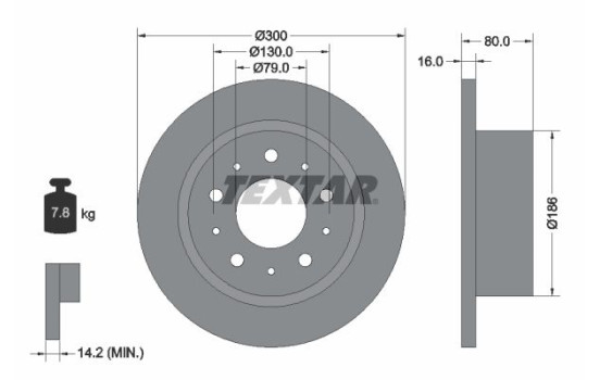 Brake Disc 92157600 Textar