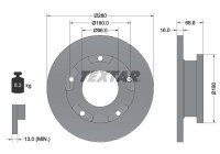 Brake disc 92159103 Textar