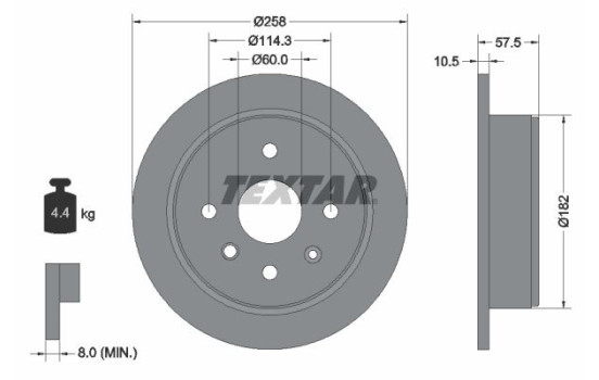 Brake Disc 92163000 Textar