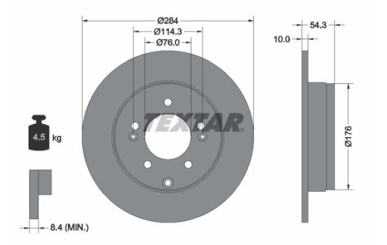 Brake Disc 92166600 Textar
