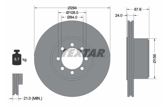 Brake Disc 92171700 Textar