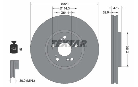 Brake Disc 92194900 Textar