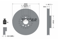 Brake disc 92196305 Textar