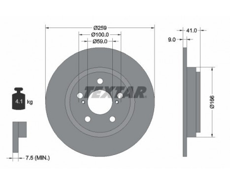 Brake Disc 92199800 Textar