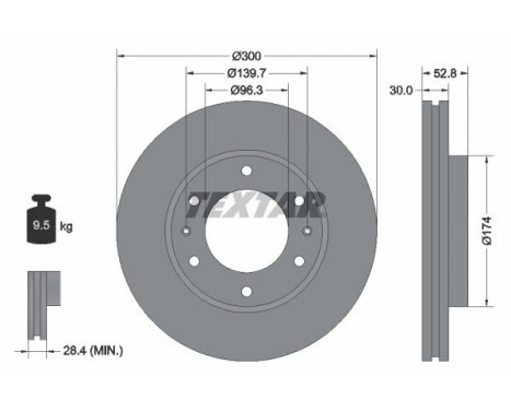 Brake Disc 92203800 Textar