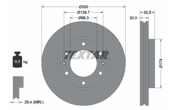 Brake Disc 92203800 Textar