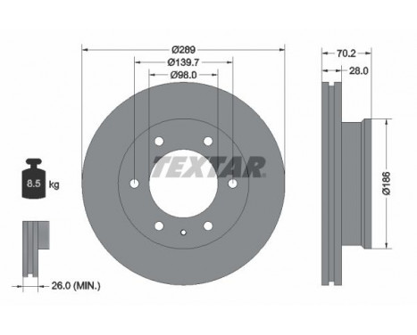 Brake Disc 92223000 Textar