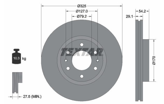Brake Disc 92226200 Textar