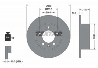 Brake Disc 92228700 Textar