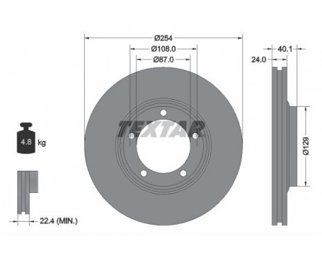 Brake Disc 92234500 Textar