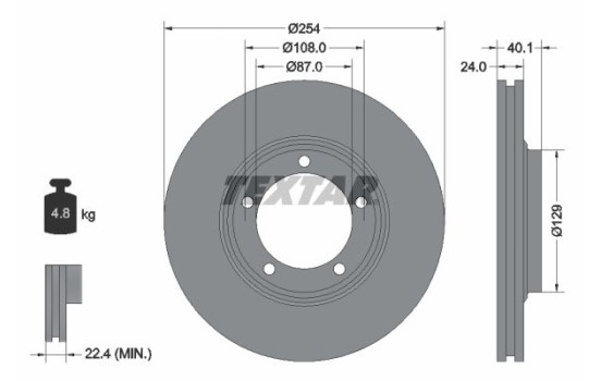 Brake Disc 92234500 Textar