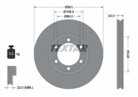 Brake Disc 92234700 Textar