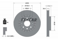 Brake disc 92263303 Textar