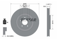 Brake disc 92271203 Textar