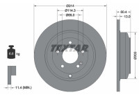 Brake disc 92272903 Textar