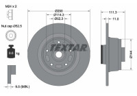 Brake disc 92309003 Textar