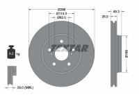 Brake disc 92315703 Textar