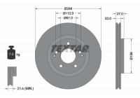 Brake disc 92324903 Textar