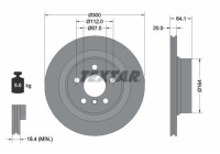 Brake disc 92326905 Textar