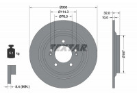 Brake disc 92332703 Textar