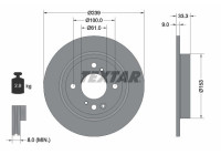 Brake disc 92333903 Textar