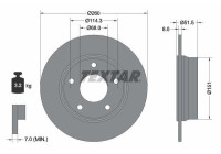 Brake disc 92335803 Textar