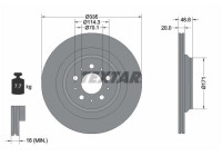 Brake disc 92343303 Textar