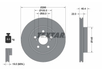 Brake disc 92345403 Textar