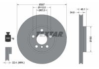 Brake disc 92347205 Textar